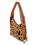Women's Jaguar Tooled Shoulder Strap Hobo Bag
