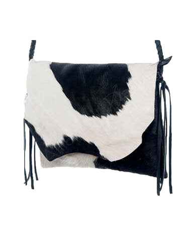 American Darling Concealed Carry Brown and White Cowhide Crossbody