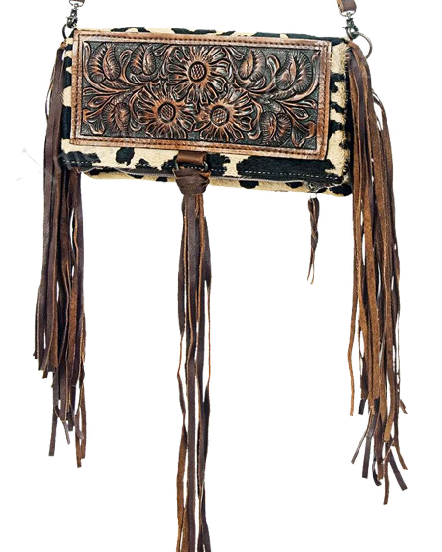Women's Wild Fringe Purse by American Darling from Skip’s Western Outfitters | AMD-ADBG526JAU-O/S-Brown