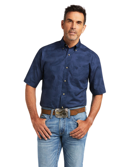 Men's Tremaine Classic Fit Shirt by Ariat from Skip’s Western Outfitters | ARI-10039757-S-Skyfall
