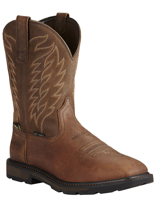 Men's Groundbreaker MetGuard Steel Toe Work Boots by Ariat from Skip’s Western Outfitters | ARI-10020063-070-D