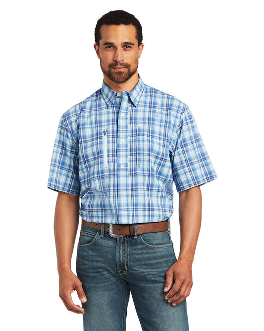 Men's VentTEK Classic Fit Shirt by Ariat from Skip’s Western Outfitters | ARI-10040462-S-DutchBluePlaid