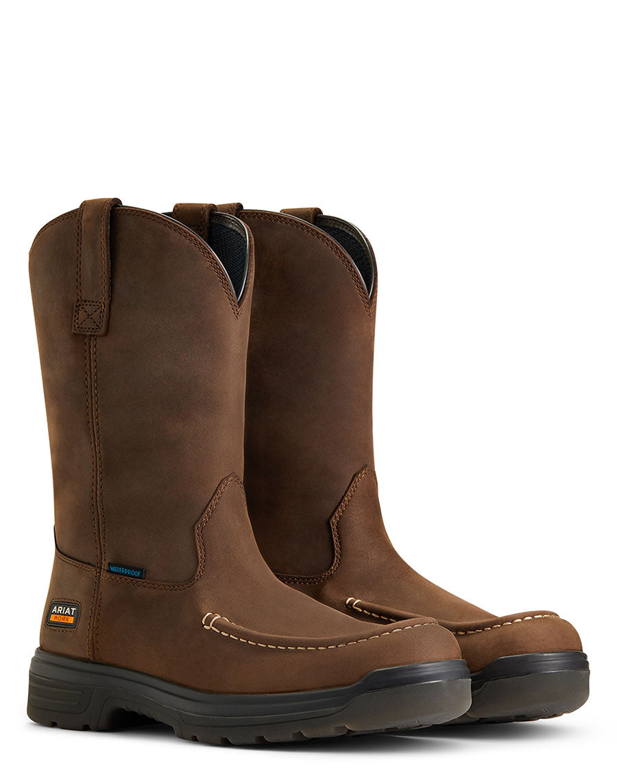 Men's Turbo Moc Toe Waterproof Work Boots