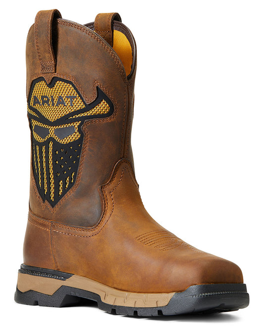 Men's Rebar Flex Western VentTEK Incognito Work Boots by Ariat from Skip’s Western Outfitters | ARI-10040436-070-D
