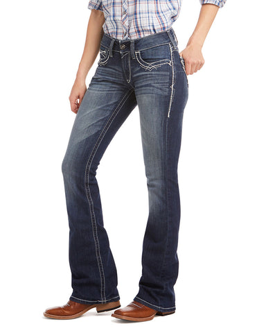 Women's R.E.A.L. Mid Rise Stretch Entwined Boot Cut Jeans