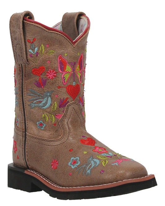 Kids' Fleur Western Boots by Dan Post from Skip’s Western Outfitters | AWT-DPC2949-010-D