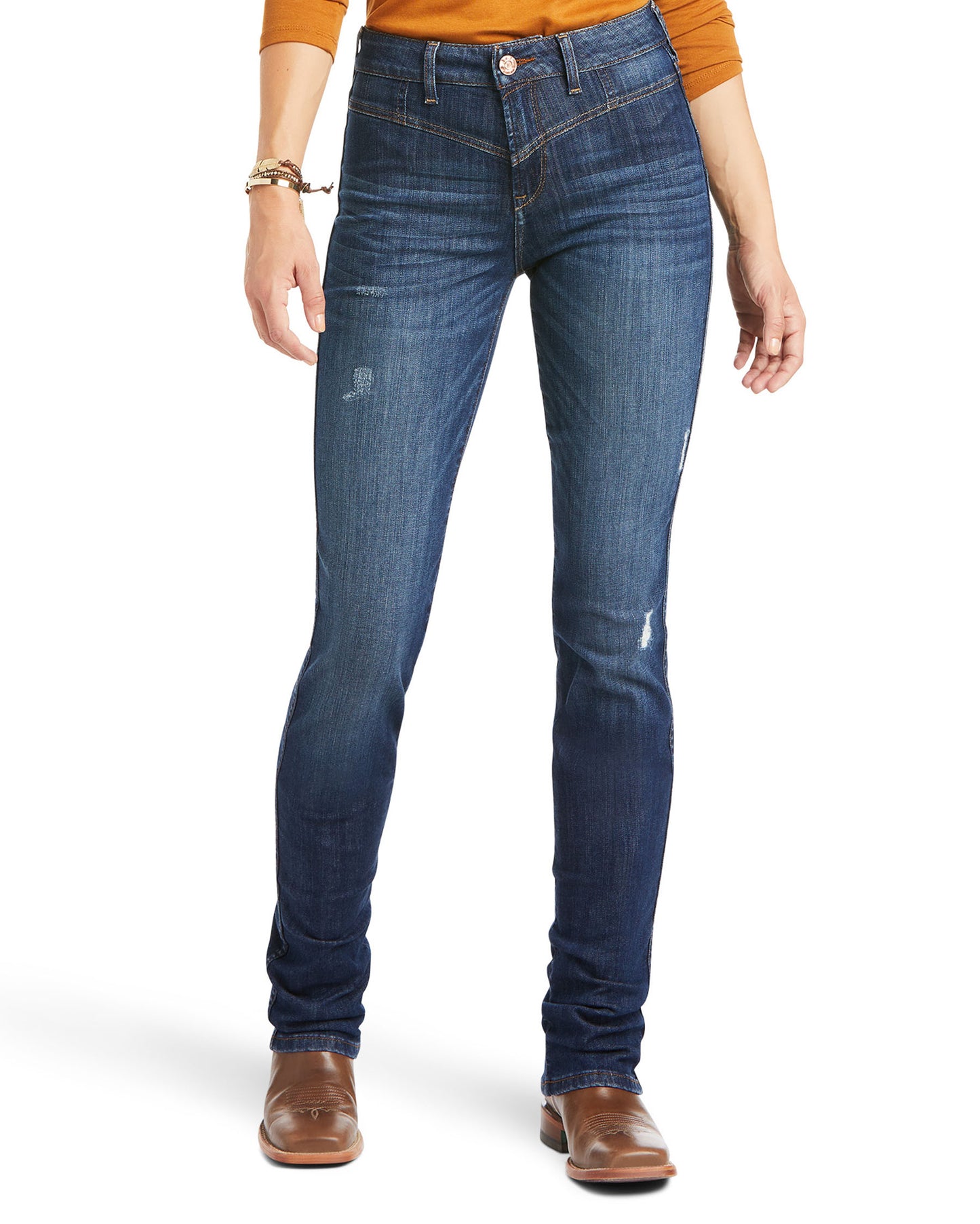 Women's R.E.A.L. High Rise Lucy Straight Jeans by Ariat from Skip’s Western Outfitters | ARI-10037949-25-S
