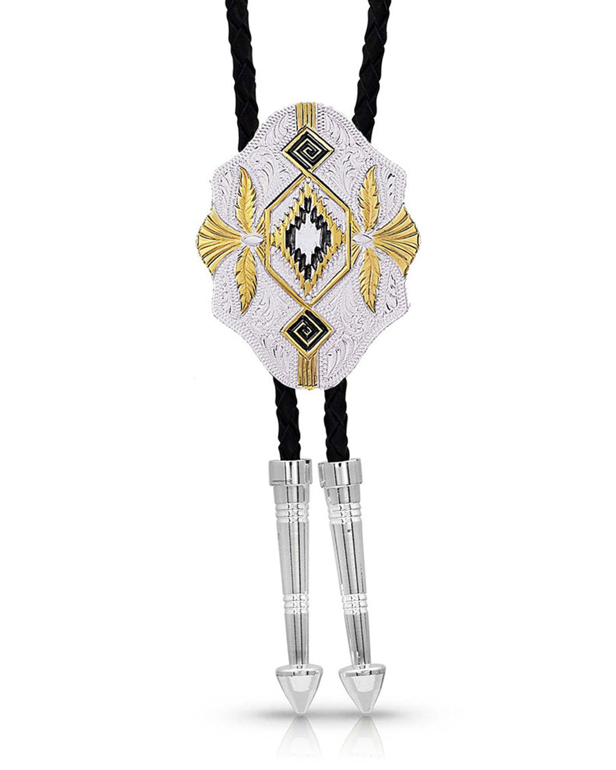 Two Tone Eagle Bolo Tie by Montana Silversmiths from Skip’s Western Outfitters | MON-BT190-O/S-Two-Tone