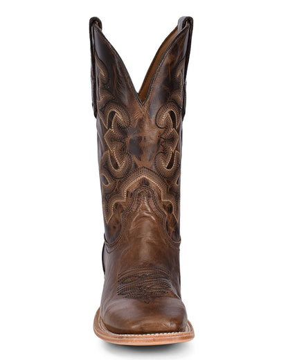 Corral A4264 Men's Handcrafted Wide Square Toe Cowboy Boots in Brown at Skip's Western Outfitters