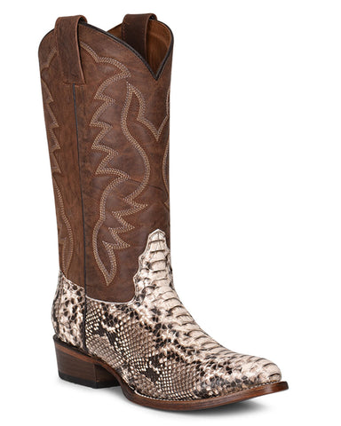 Men's Circle G Python Embroidery Western Boots