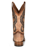 Women's Overlay Embroidery & Studs Western Boots