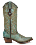 Women's Laser & Embroidery Western Boots