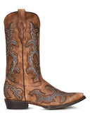 Men's Inlay & Embroidery Western Boots