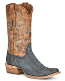 Men's Exotic Embroidered Narrow Square Western Boots