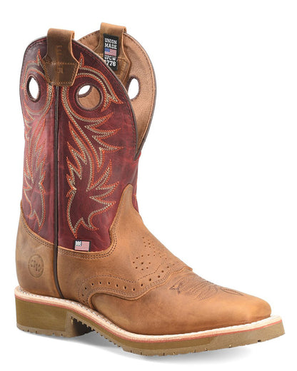 Men's Ryland Work Boots by Double H from Skip’s Western Outfitters | CSC-DH4566-075-2E