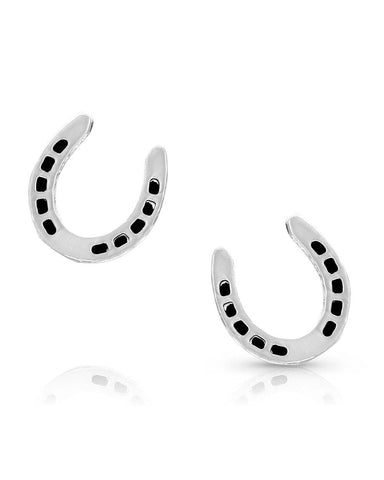 Women's Lucky Horseshoe Earrings
