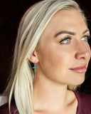 Women's Rivers of Lights Opal Cross Earrings