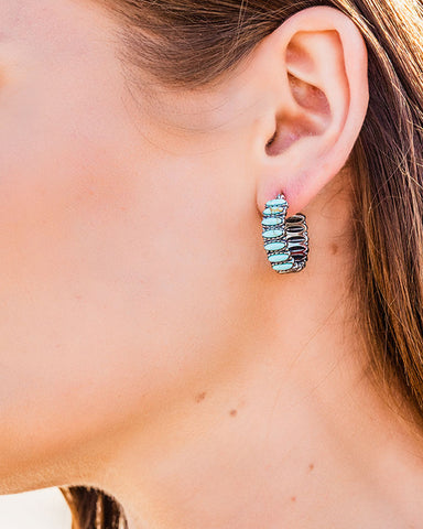 Women's Turquoise Run Earrings