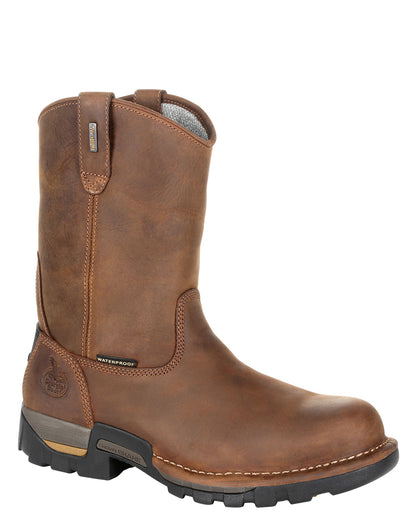 Men's Eagle One Waterproof Steel Toe Pull On Work Boots by Georgia from Skip’s Western Outfitters | GEO-GB00476-080-M