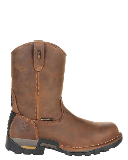Men's Eagle One Waterproof Steel Toe Pull On Work Boots