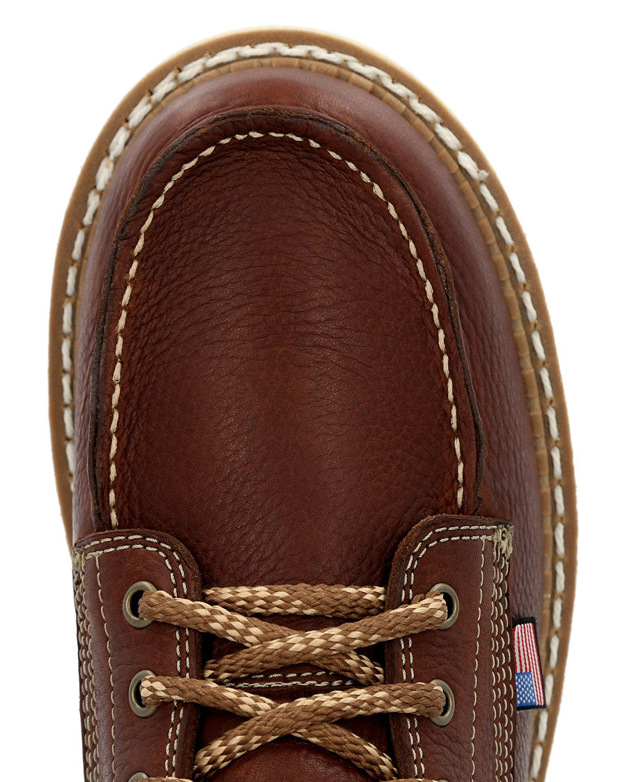 Men's Wedge Moc Toe Work Boots