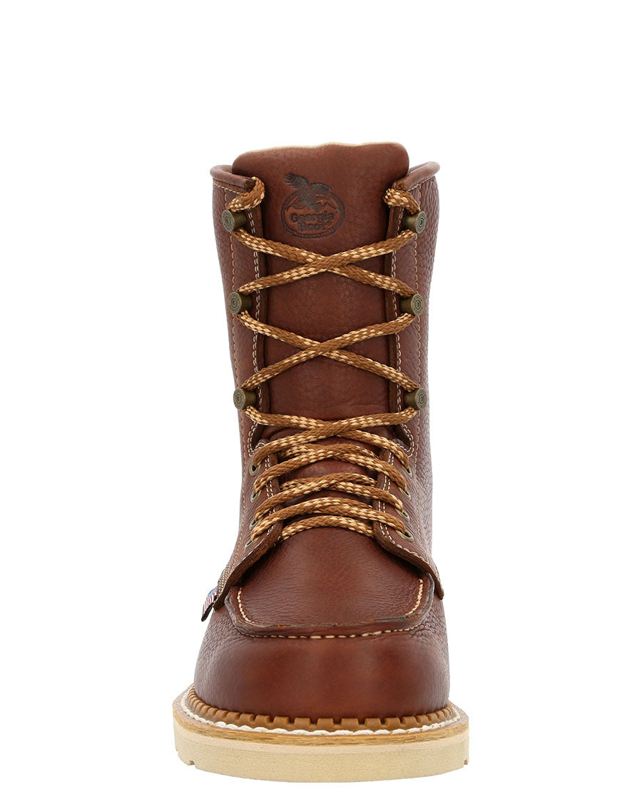 Men's Wedge Moc Toe Work Boots