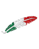 Mexico Flag Hat Feather