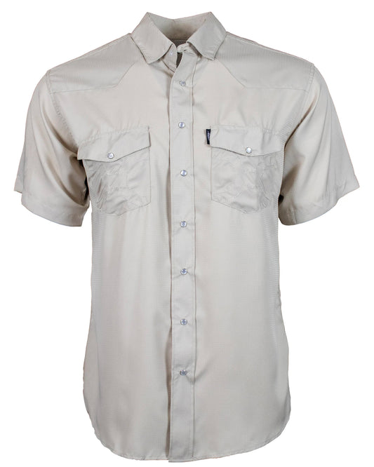 Men's Sol Short Sleeve Shirt by Hooey from Skip’s Western Outfitters | HOO-HT1610TN-S-Tan