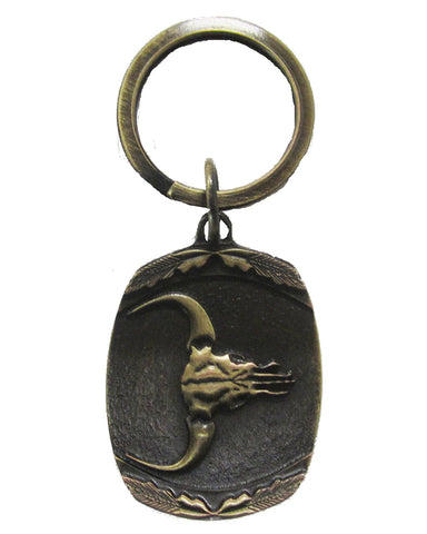 Longhorn Skull Key Chain
