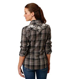 Women's Embroidered Yoke Long Sleeve Shirt