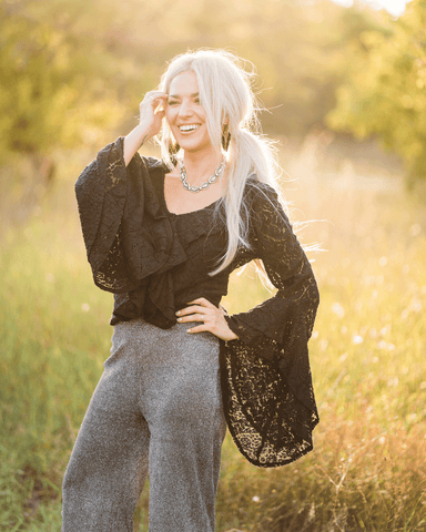 Women's Romantic Lace Blouse – Skip's Western Outfitters