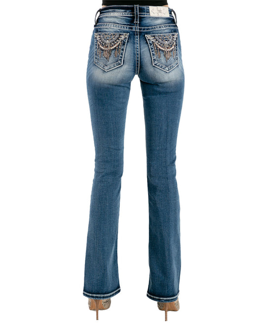 Women's Catching Dreams Bootcut Jeans by Miss Me from Skip’s Western Outfitters | MMJ-M3833B-25-34