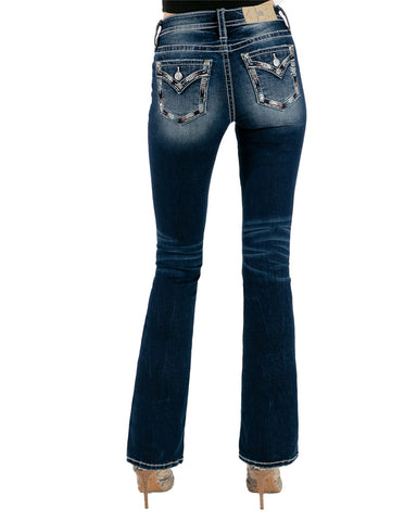 Women's Gradiant Stitch Bootcut Jeans