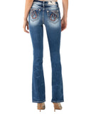 Women's Americana Horsheshoe Mid-Rise Bootcut Jeans