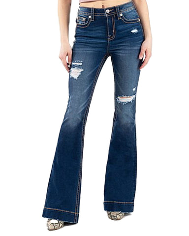 Women's High-Rise Flare Jeans