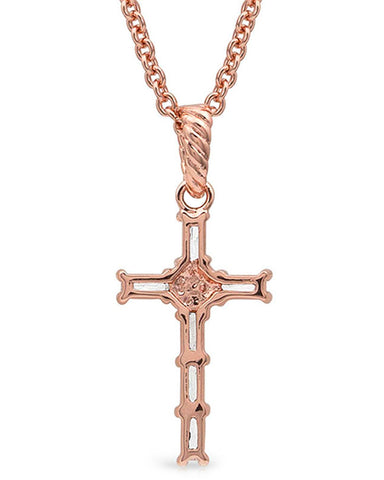 Rose Gold Cross Necklace - R.F. Moeller Jeweler