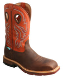 Men's 12" Nano Composite Safety Toe Western Work Boots
