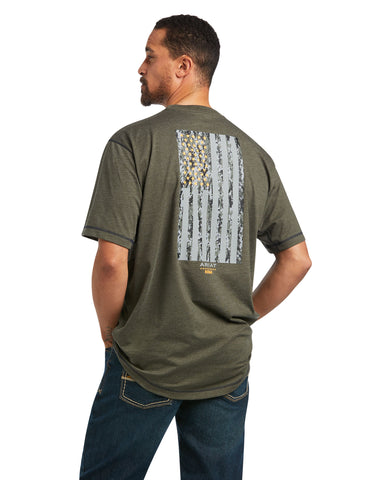 Men's Rebar Workman Reflective Flag T-Shirt