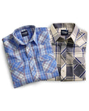 Men's Assorted Plaid Western Short Sleeve Shirts