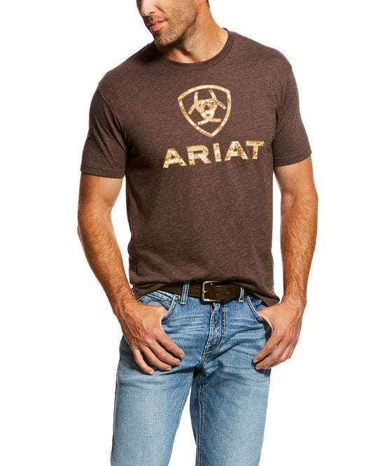 Men's Libery USA T-Shirt by Ariat from Skip’s Western Outfitters | ARI-10027515-S-Brown