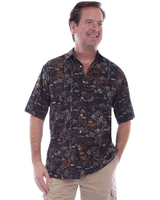 Men's Night Sky Western Shirt by Scully from Skip’s Western Outfitters | SCU-5266-NTE-MTALL-NIGHT