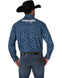 Men's Print Wrangler Logo Western Shirt