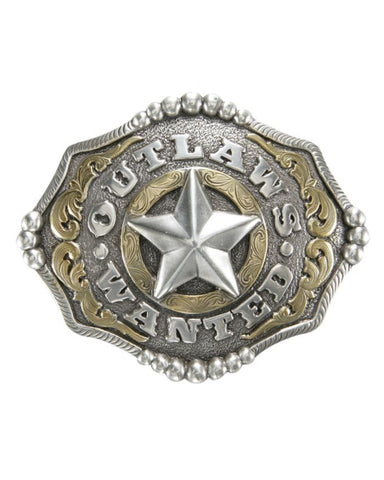 Outlaws Wanted Belt Buckle