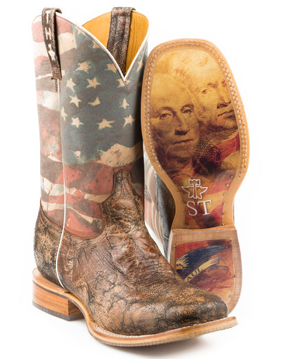 Men's Land of the Free Western Boots by Tin Haul from Skip’s Western Outfitters | KAR-14-020-0077-0386-BR-090-D