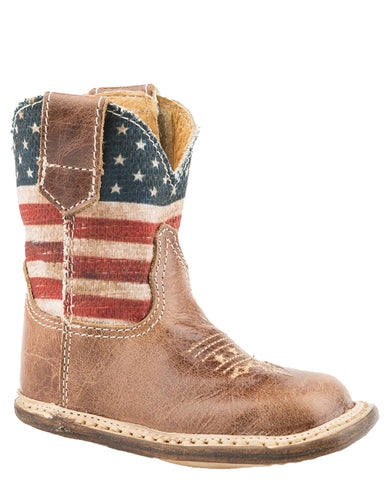 American Flag Cowbaby Boots