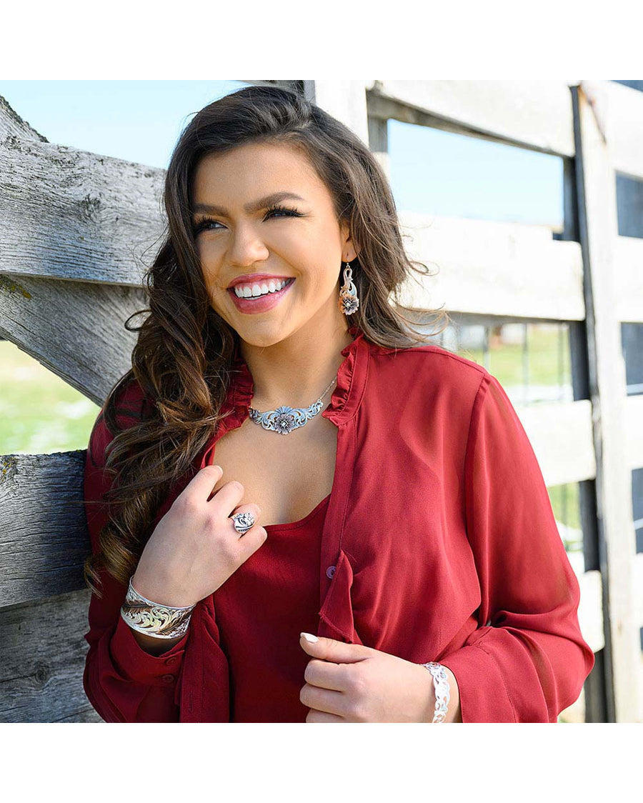 Women's Heavenly Whisper Feather Cuff Bracelet