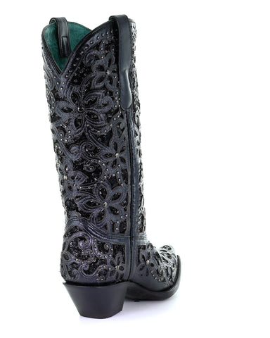 Women's Studs and Embroidery Western Boots
