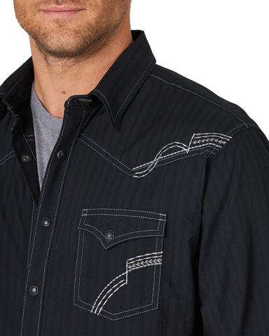 Men's Rock 47 Embroidery Western Shirt