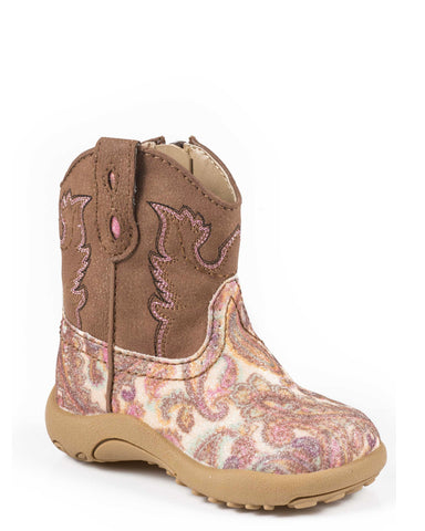 Infant Glitter Paisley Boots