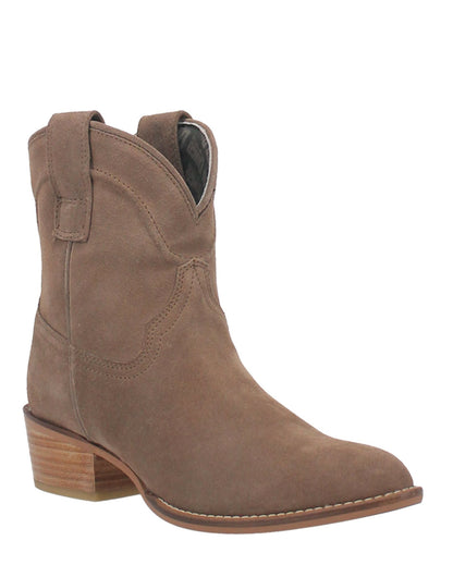 Dingo Women's Tumbleweed Western Booties in Sand with Round Toe at Skip's Western Outfitters | DI561-SAND